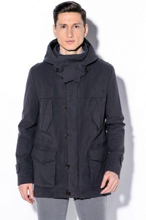 Stylish men's jacket with a hood