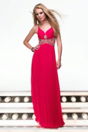 Pink evening dress