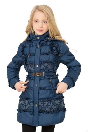 Demi-season coat for girls for autumn-spring