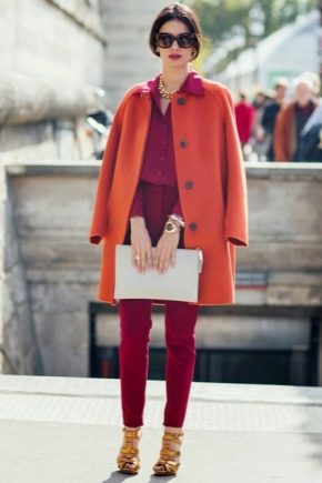 What to wear with an orange coat?