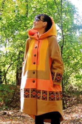 Women's coat in boho style