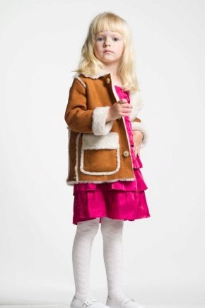 Children's sheepskin coats for girls