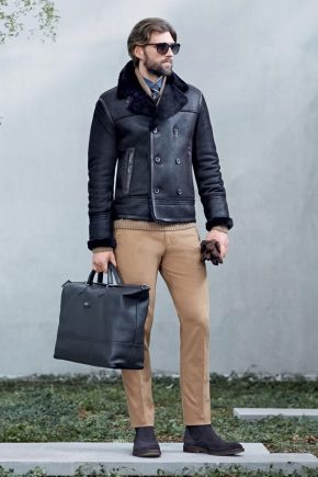 Sheepskin coat for men