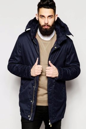 Men's winter parka jacket