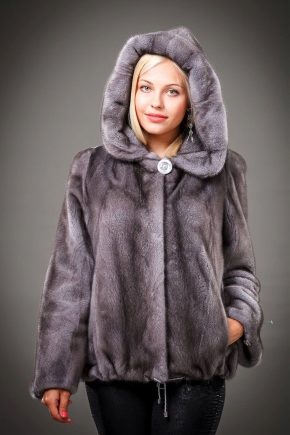 Graphite mink coat