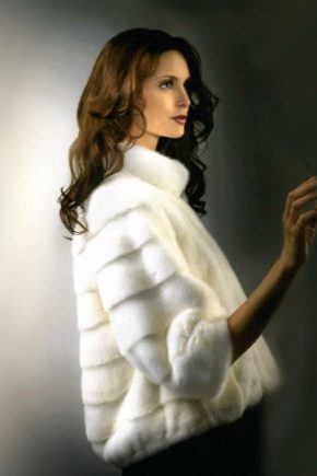 Ermine fur coat