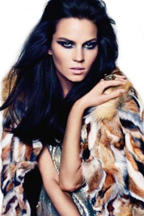 Fur coat from pieces