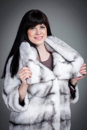 Fur coat from mink krestovka