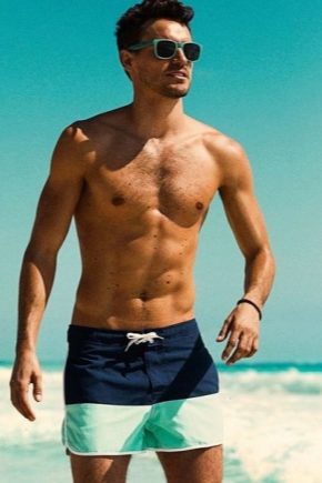 Men's swimming trunks - a spectacular look on the beach!