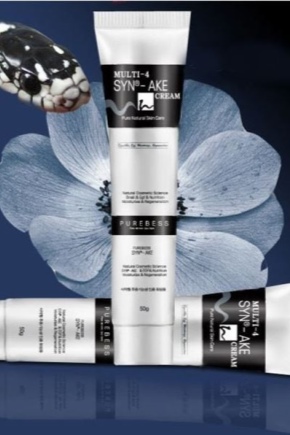 Face cream with snake venom 