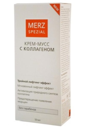 Kolajen ile krem ​​köpüğü Merz Spezial 