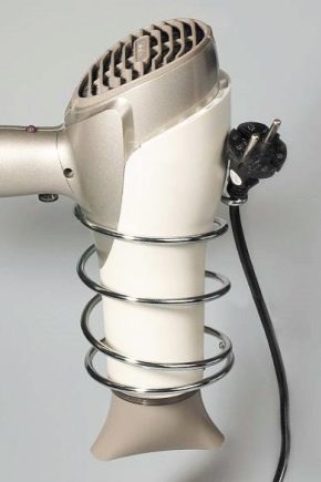 Hair dryer holders