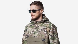 Camouflage anoraks