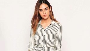Striped shirt dress