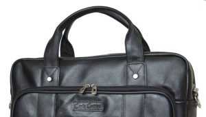 Fashion leather laptop bag for men and women