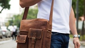 Fabric men's shoulder bags