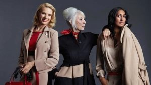 Demi-season coat for women over 50