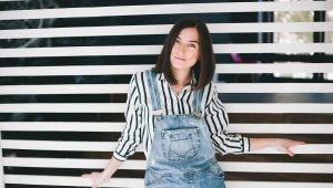 What to wear with a denim sundress?