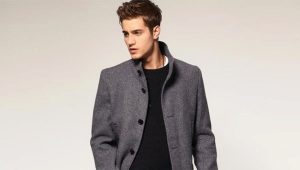 Demi-season men's short coat