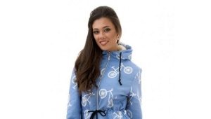 Blue women's parka