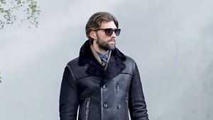 Sheepskin coat for men