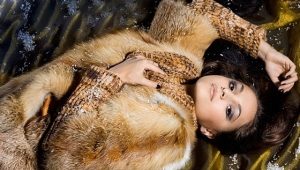 Raccoon fur coat