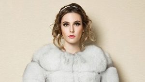 Stylish fox fur coat