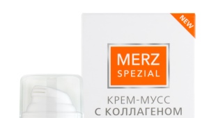 Cream mousse Merz with collagen