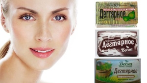 Tar soap for acne