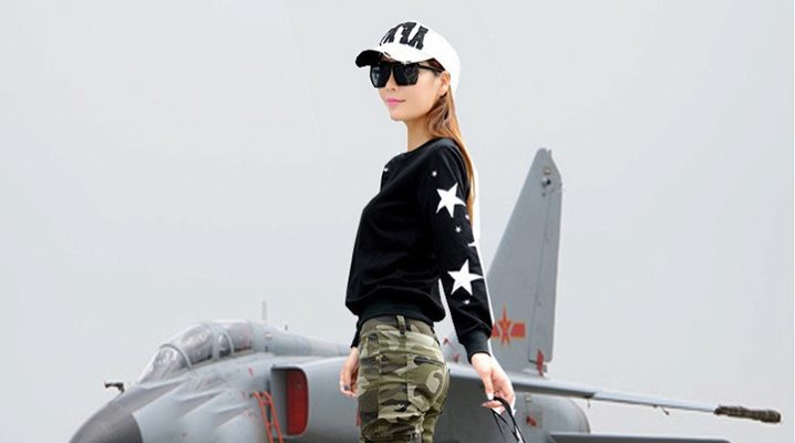 迷彩牛仔裤