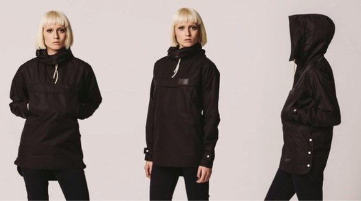 Anorak - a windproof jacket worn over the head