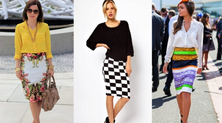What to wear with a knitted pencil skirt?