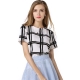Blouse with short sleeves