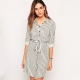 Striped shirt dress