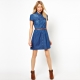 What to wear with a denim shirt dress?
