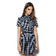 What to wear with a plaid shirt dress?