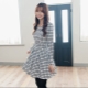A dress with a half-sun skirt is perfect for coquettes!