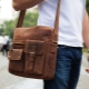 Fabric men's shoulder bags