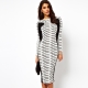 Black and white dress is the fashion trend of the season
