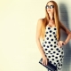 Polka dot dress is a classic