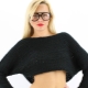 What to wear with a short sweater?