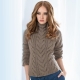 Sweater with braids
