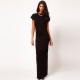 Black floor length evening dress