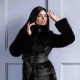 Faux mink coat