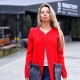 Coat with fur pockets 