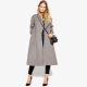 Trapeze silhouette coat