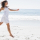 Stylish white summer sundress