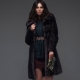 Black mink coat is the hit of the season