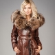 Leather women's sheepskin coats