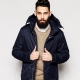 Men's winter parka jacket